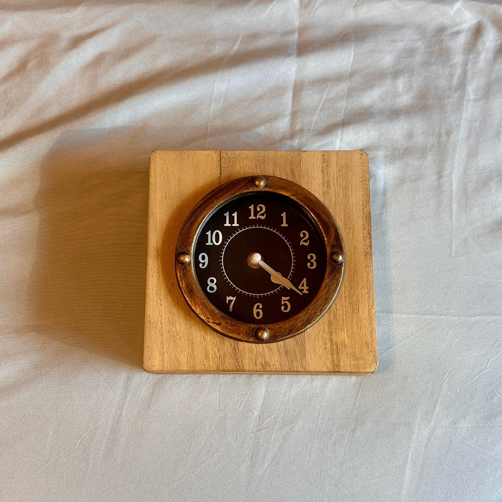 Rustic Wooden Clock
